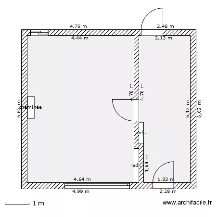 nouveau salon de toilettage AVT TRVX. Plan de 