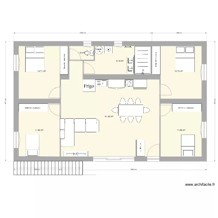 Loft F5. Plan de 