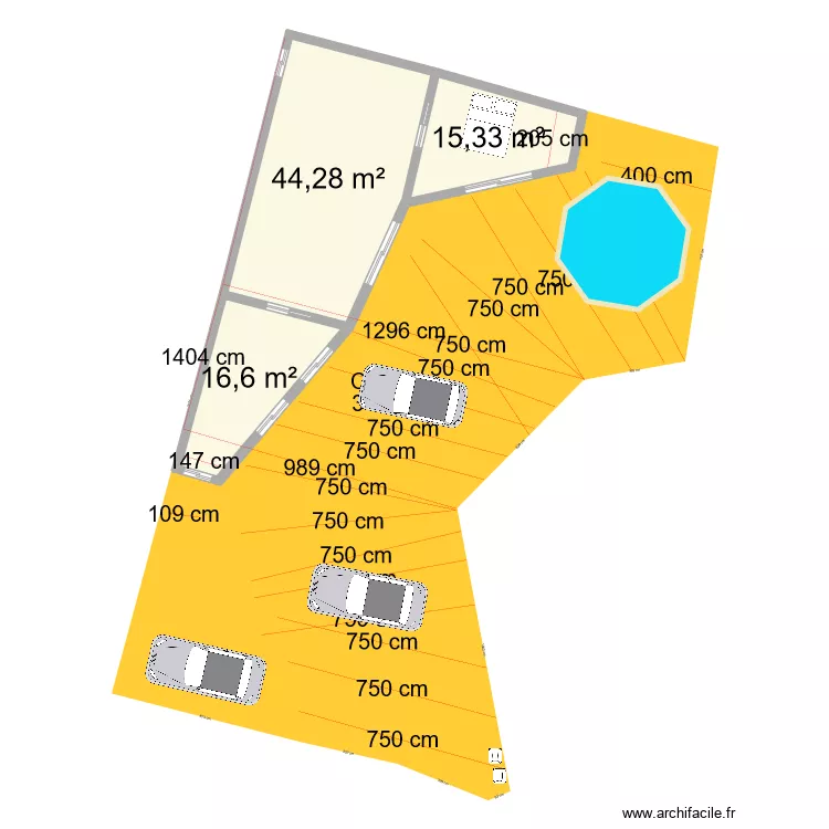 Parcelle AY381. Plan de 