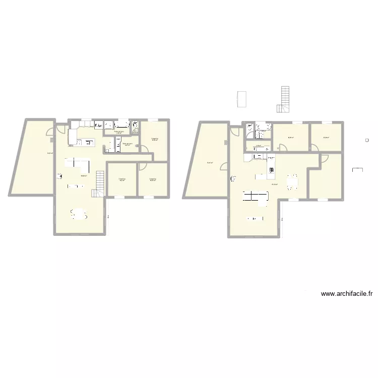 Impasse quimper. Plan de 14  et 285 m²
