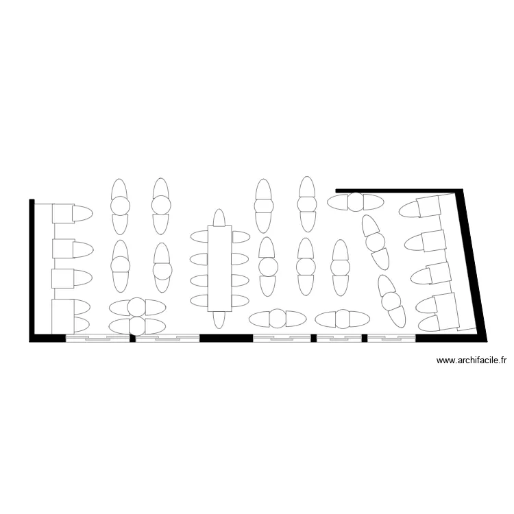 le bistrot de l horloge. Plan de 