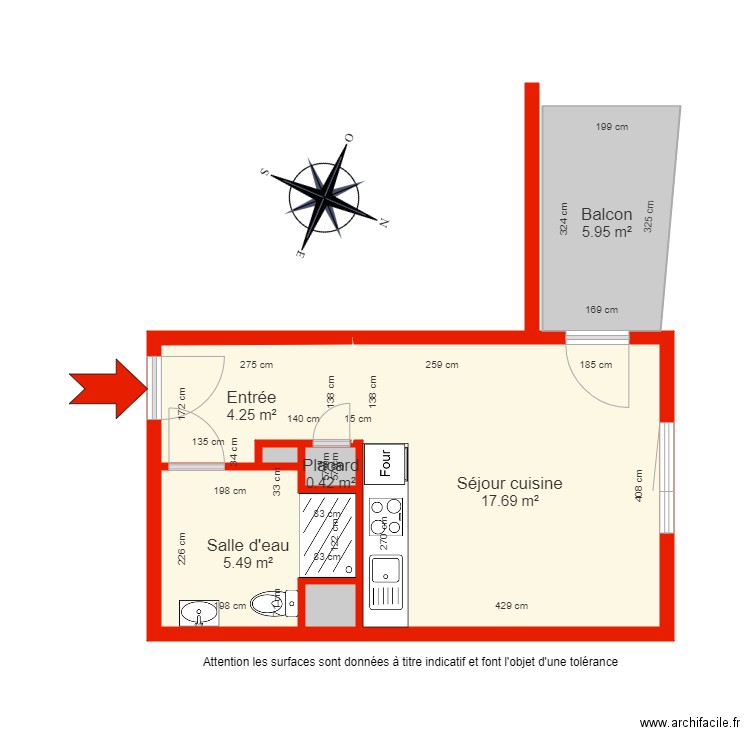 BI 5898 côté. Plan de 0 pièce et 0 m2