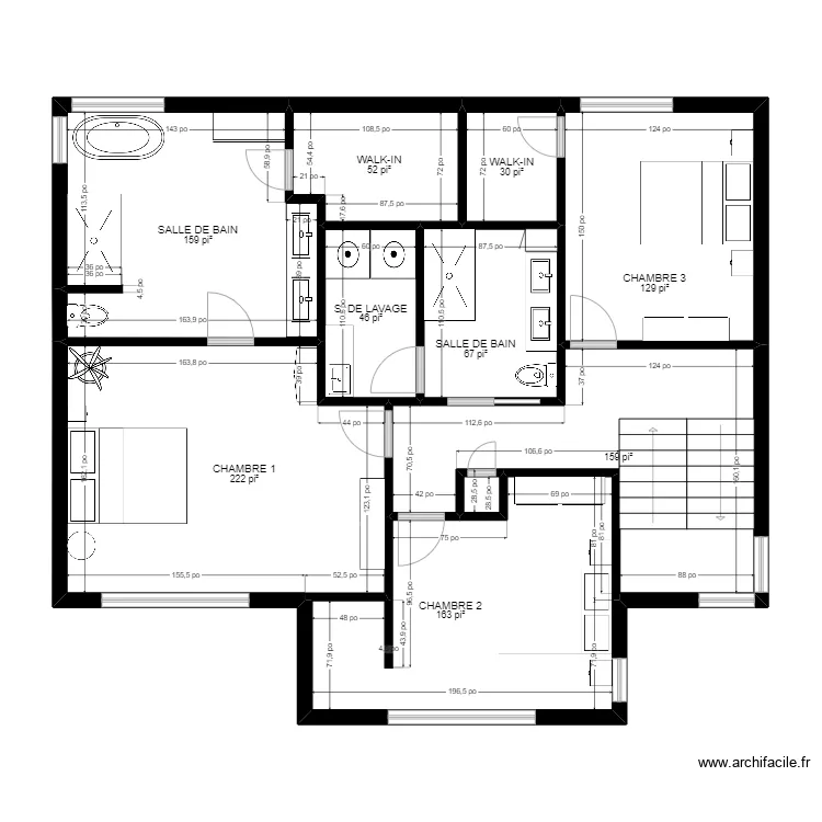 VIB ARCHITECTURE 149 &Eacute;TAGE. Plan de 