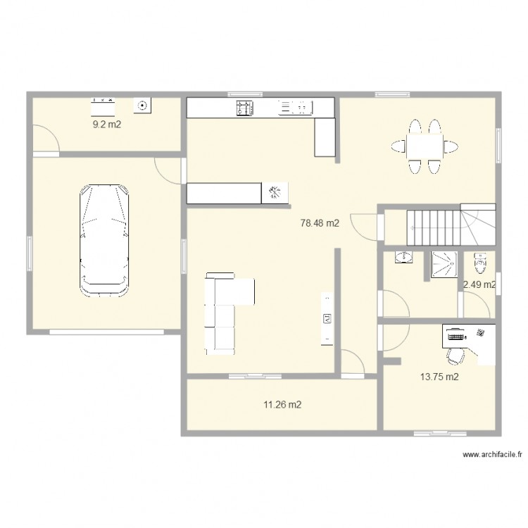 My case. Plan de 0 pièce et 0 m2