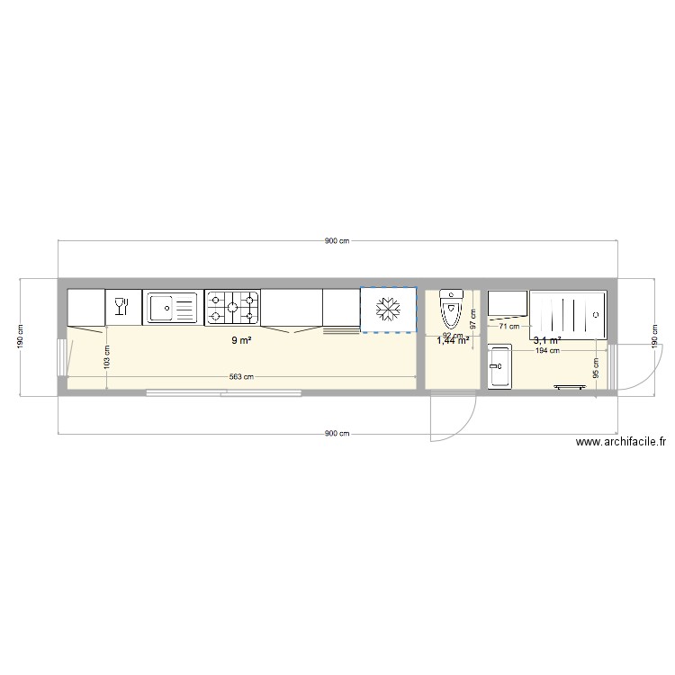 pool house colliers. Plan de 0 pièce et 0 m2