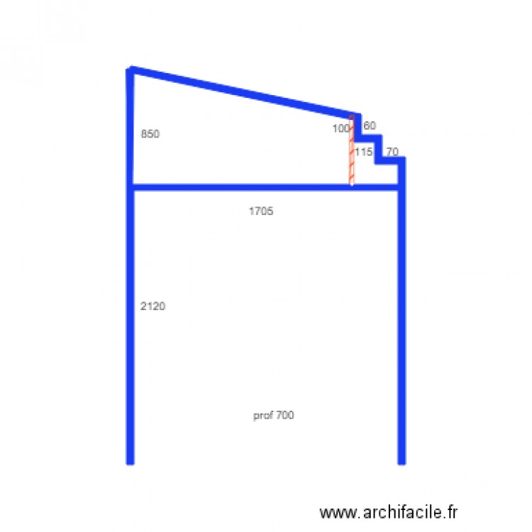 cotes placard ch C. Plan de 0 pièce et 0 m2