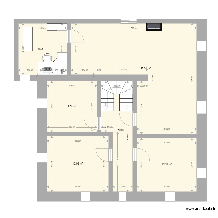 Maison Orbey projet. Plan de 0 pièce et 0 m2