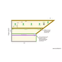 Bureaux pignon sud toit droit V00