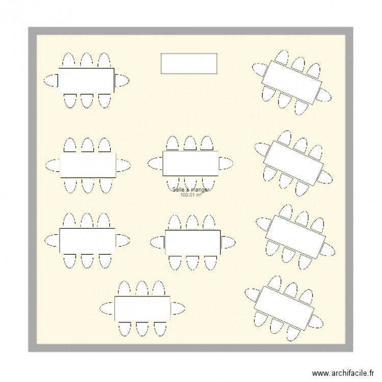 PLAN DE TABLE RECTANGLE. Plan de 0 pièce et 0 m2