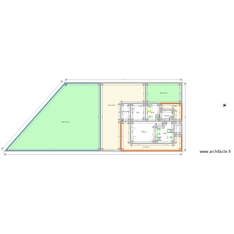 plan maison claire AMENAGE EA N01. Plan de 0 pièce et 0 m2