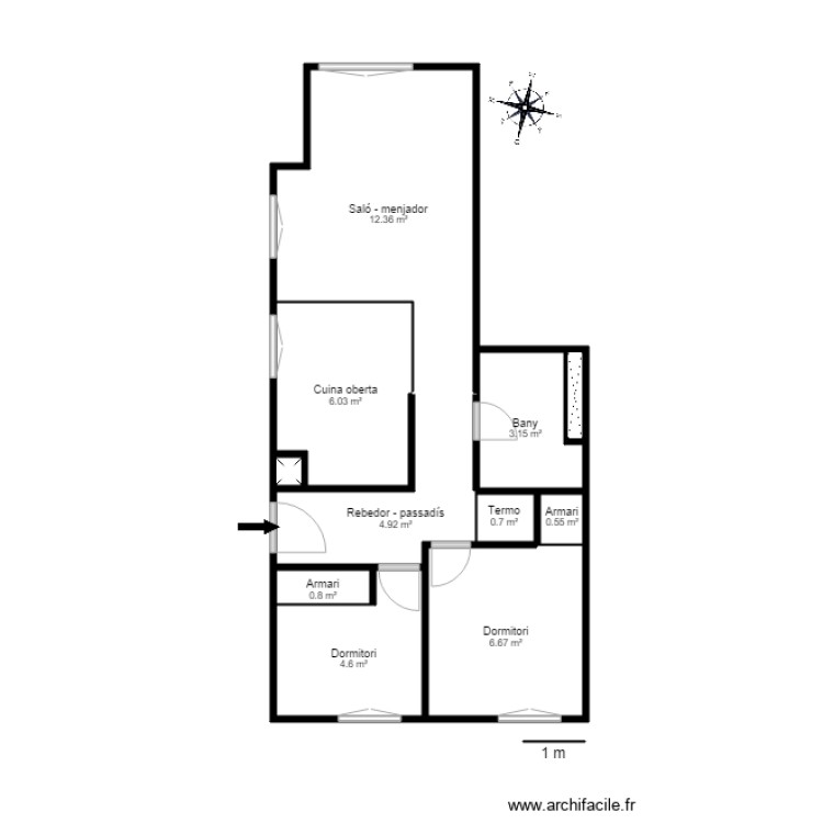 URB VILA DEL SOL ED F APARTAMENT 6B VILA ENCAMP. Plan de 0 pièce et 0 m2