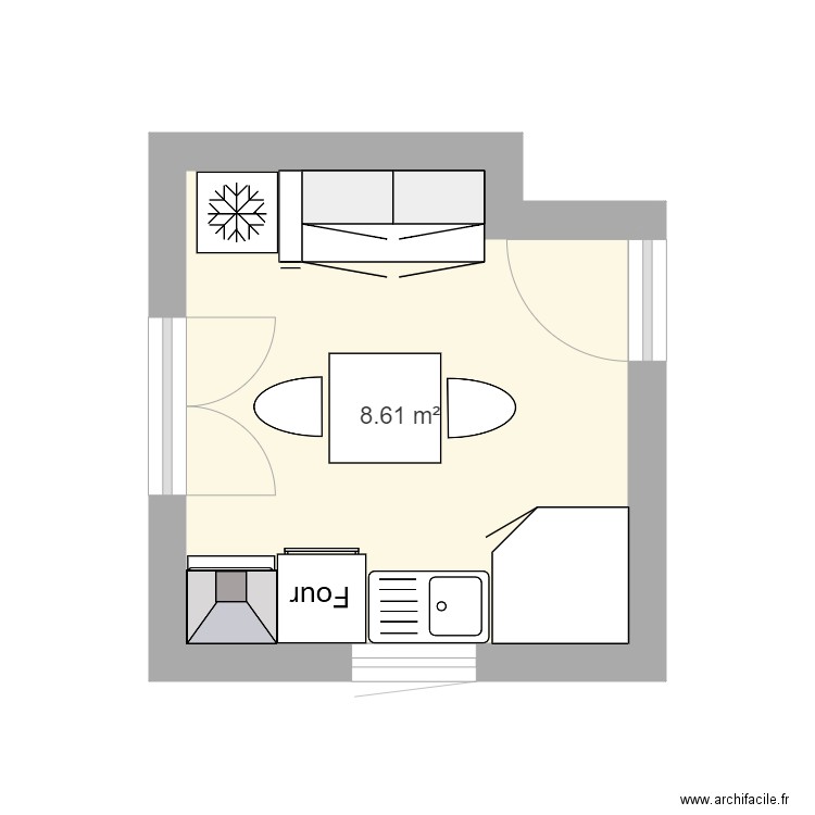 Cuisine. Plan de 0 pièce et 0 m2