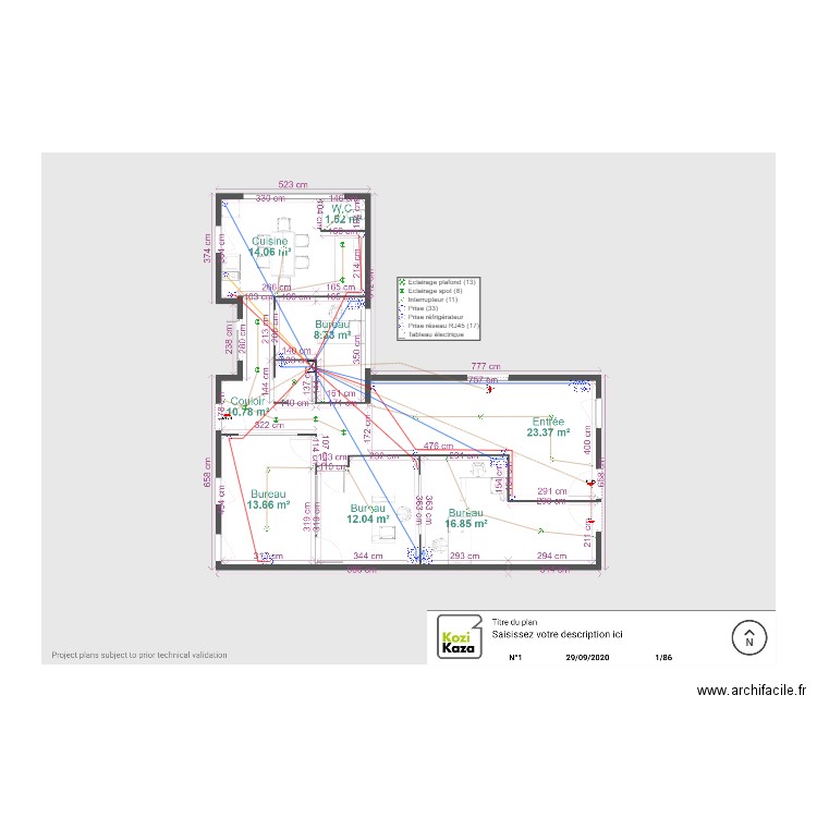 LOCALNOTAIRE. Plan de 0 pièce et 0 m2