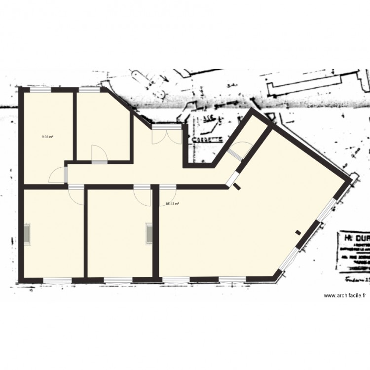 PLAN DUNKERQUE Existant. Plan de 0 pièce et 0 m2
