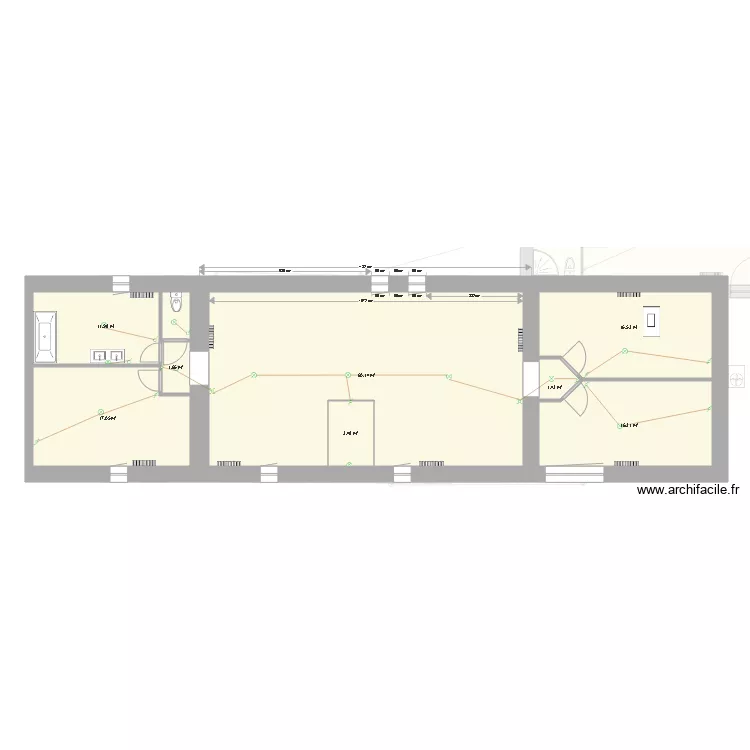 LA FERME electricite. Plan de LA FERME electricite. Plan de