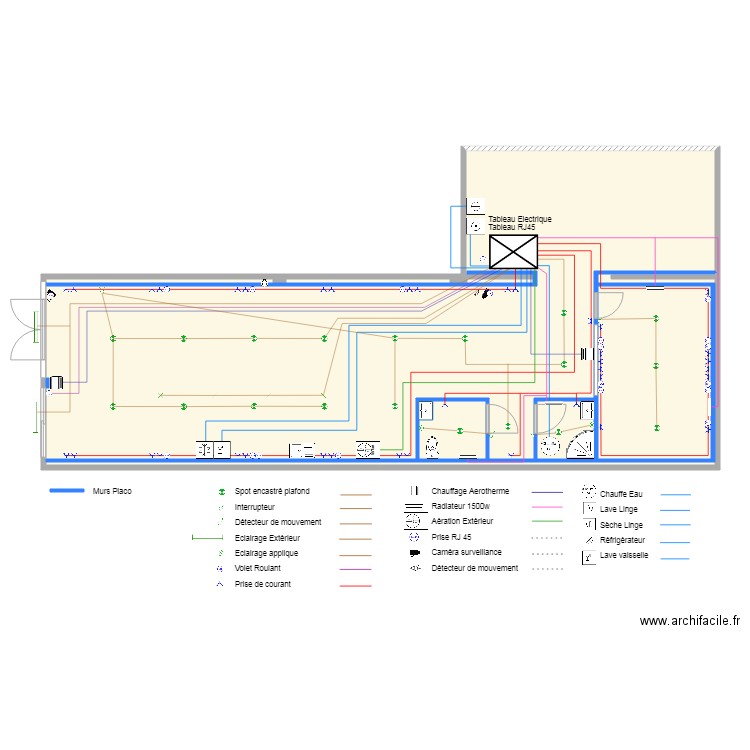 Plan Electrique 1. Plan de 0 pièce et 0 m2