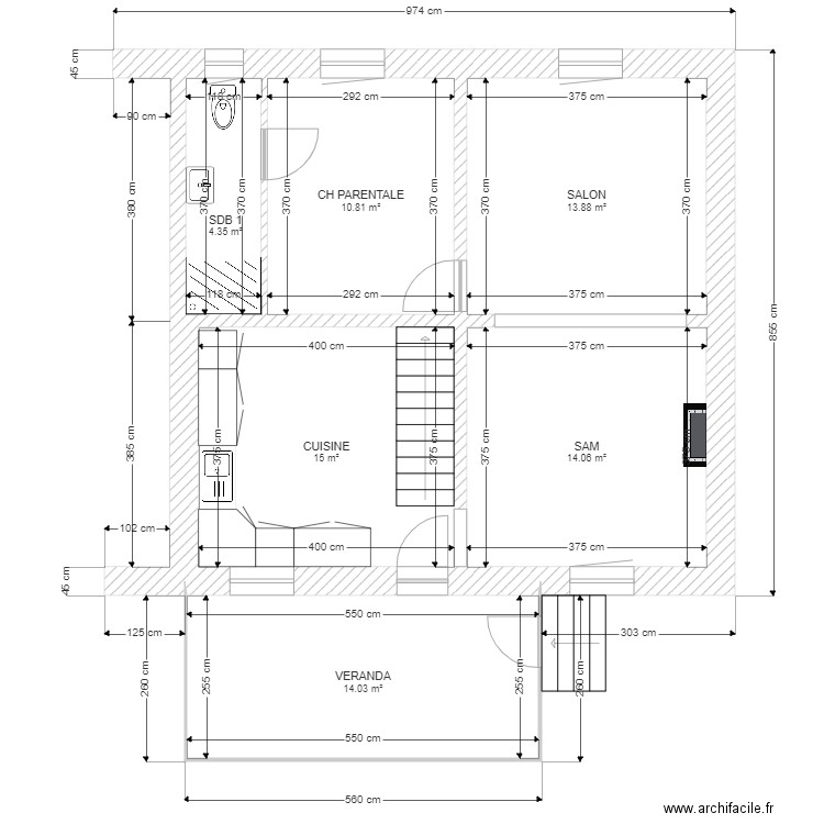 FORTERRE RDC. Plan de 0 pièce et 0 m2