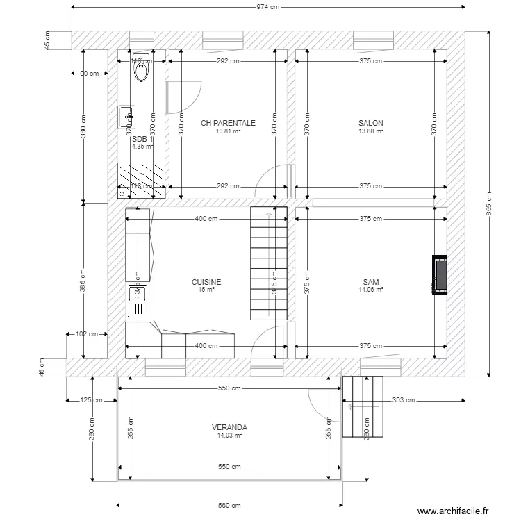 FORTERRE RDC. Plan de 