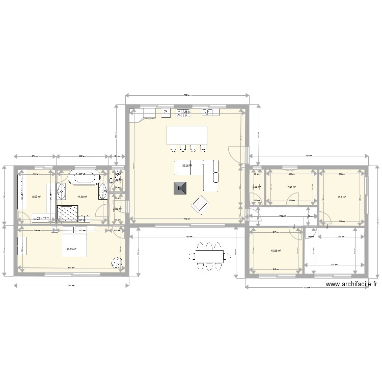 Module privée reception. Plan de 0 pièce et 0 m2