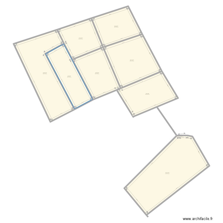 PLAN MAISON PUJOLS SUR CIRON 1. Plan de 0 pièce et 0 m2