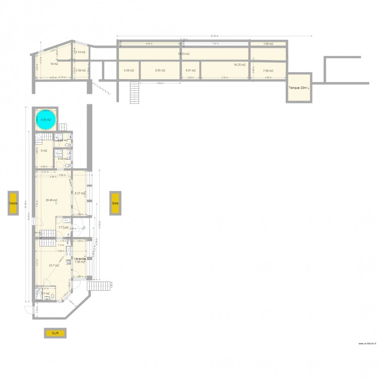 Planteamiento revisado mod piso. Plan de 0 pièce et 0 m2