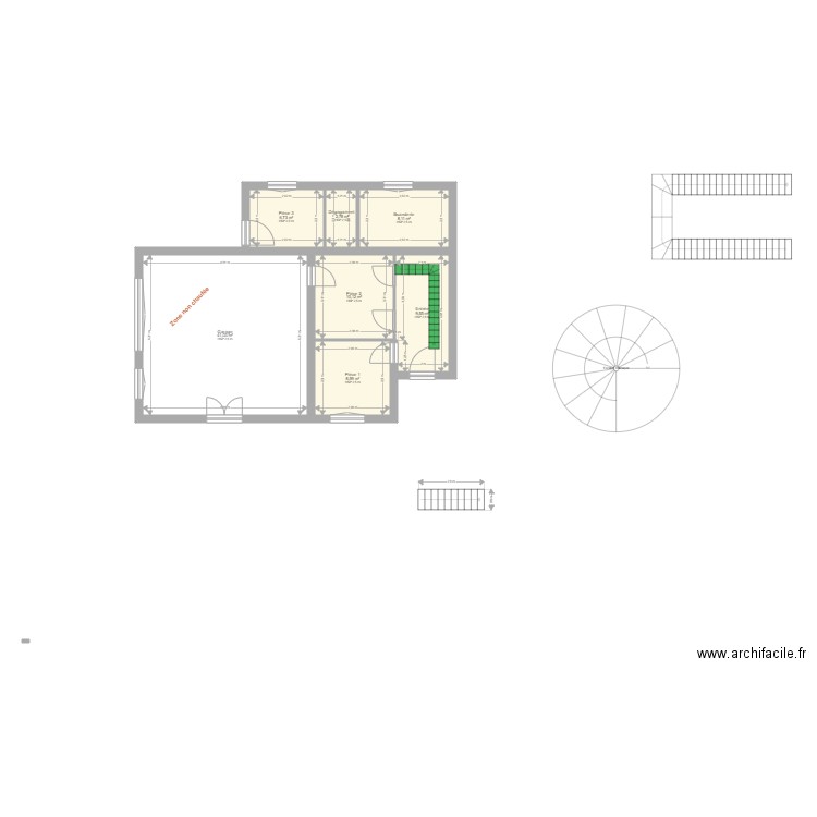 VIVENZI RENAUD 1. Plan de 14 pièces et 200 m2