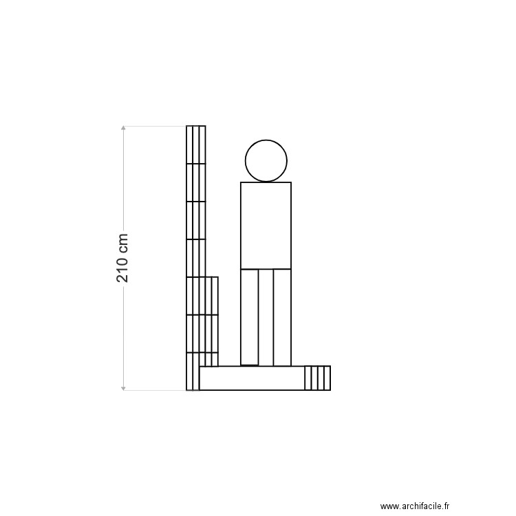 calpinage douche farjon. Plan de 0 pièce et 0 m2