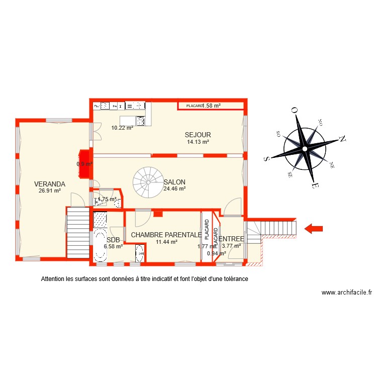 BI 5089 RDc rita. Plan de 0 pièce et 0 m2