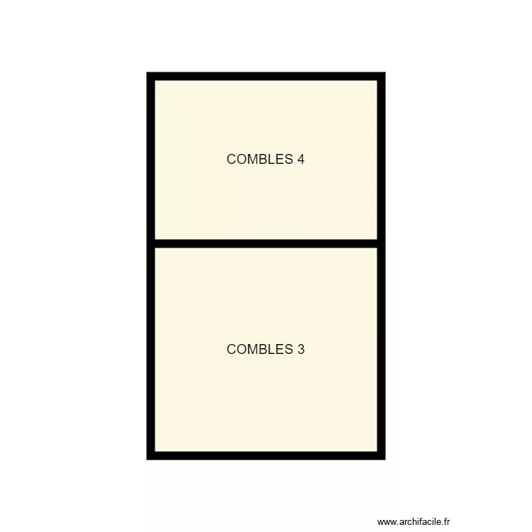 COMBLE EXT LOISON. Plan de 