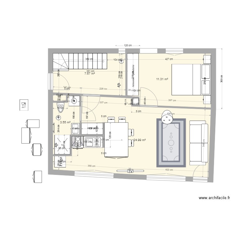 rdc projet V2. Plan de 0 pièce et 0 m2