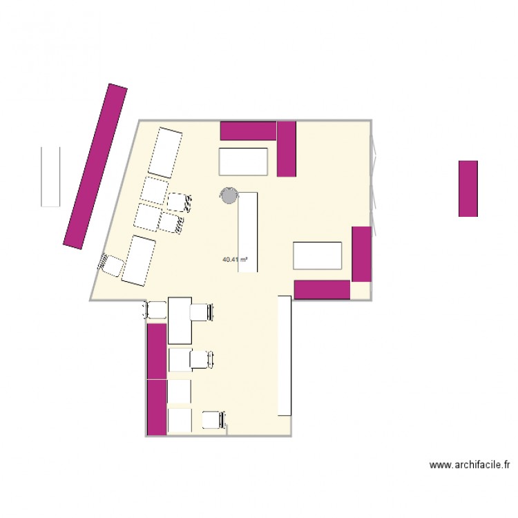 local 1 etage. Plan de 0 pièce et 0 m2