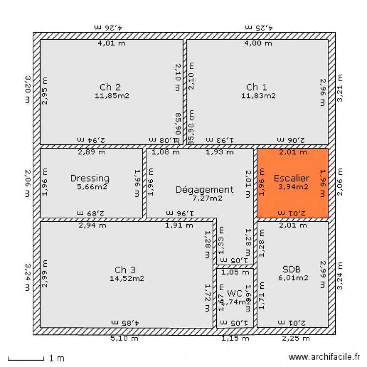 BJP Etage. Plan de 0 pièce et 0 m2