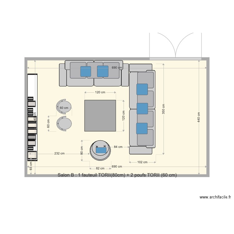 SALON B. Plan de 0 pièce et 0 m2