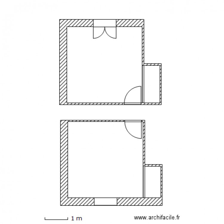 chambre 2 . Plan de 0 pièce et 0 m2