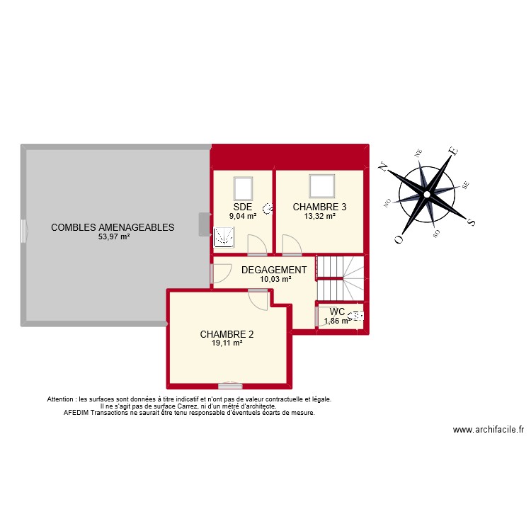 BI 9136 ETAGE 2. Plan de 0 pièce et 0 m2