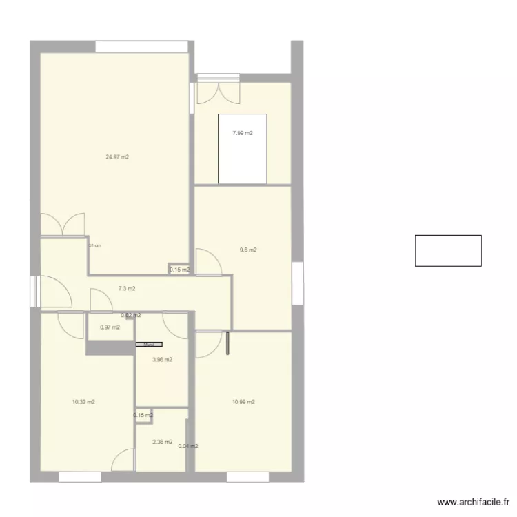 Appart Nouvelles chambres. Plan de 