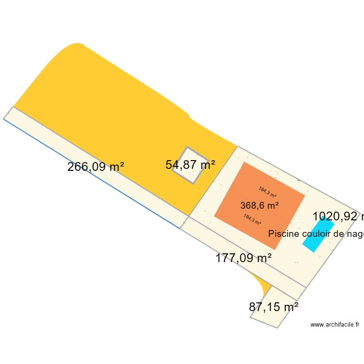 PLAN QUEYRAC. Plan de 5 pièces et 1606 m2