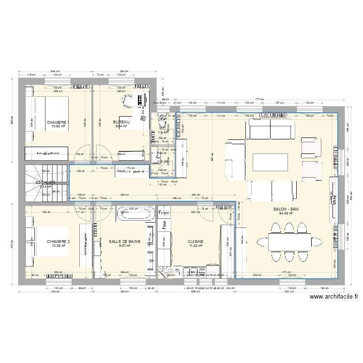 PLAN RDC LUISANT. Plan de 0 pièce et 0 m2