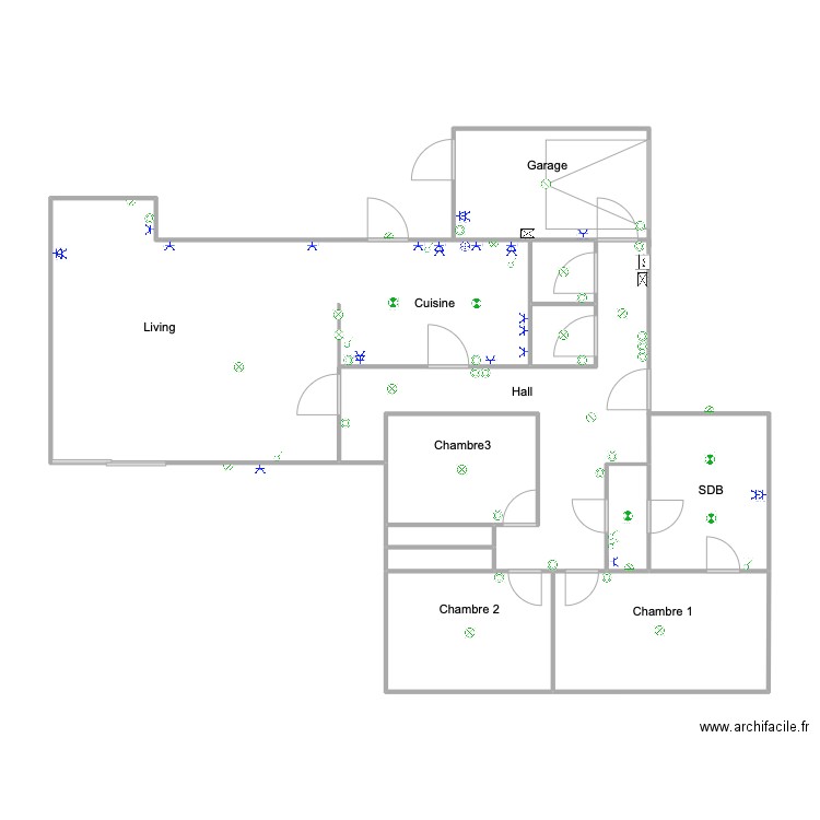 Depreter Embourg. Plan de 9 pièces et 37 m2