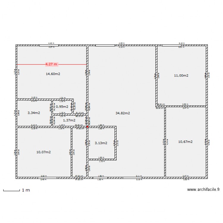 vulaine séjour et ch2 SB CH2 Cuisine essai4. Plan de 0 pièce et 0 m2