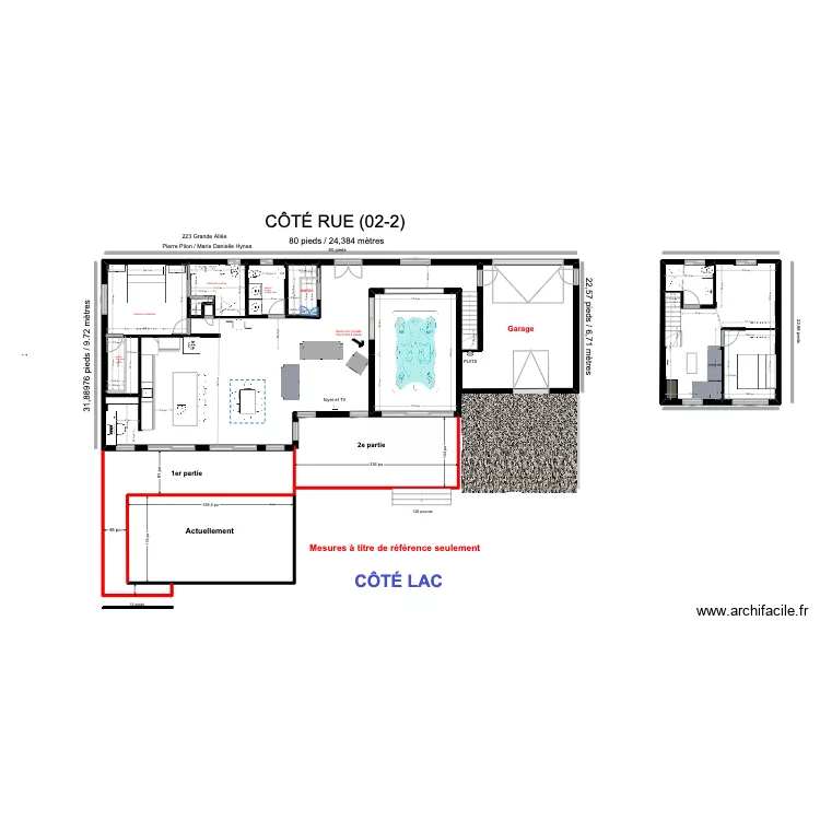 Chalet premier plancher + plein garage (02-2). Plan de 
