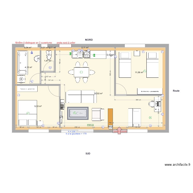 Ecurie RDC Pinceloup Option8. Plan de 0 pièce et 0 m2