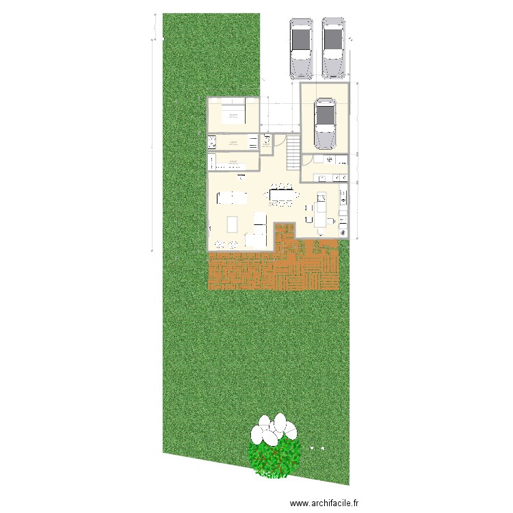 projet avec étage 1. Plan de 0 pièce et 0 m2