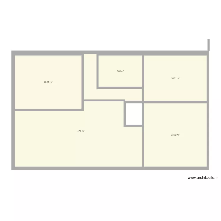 1 etage Renlies. Plan de 