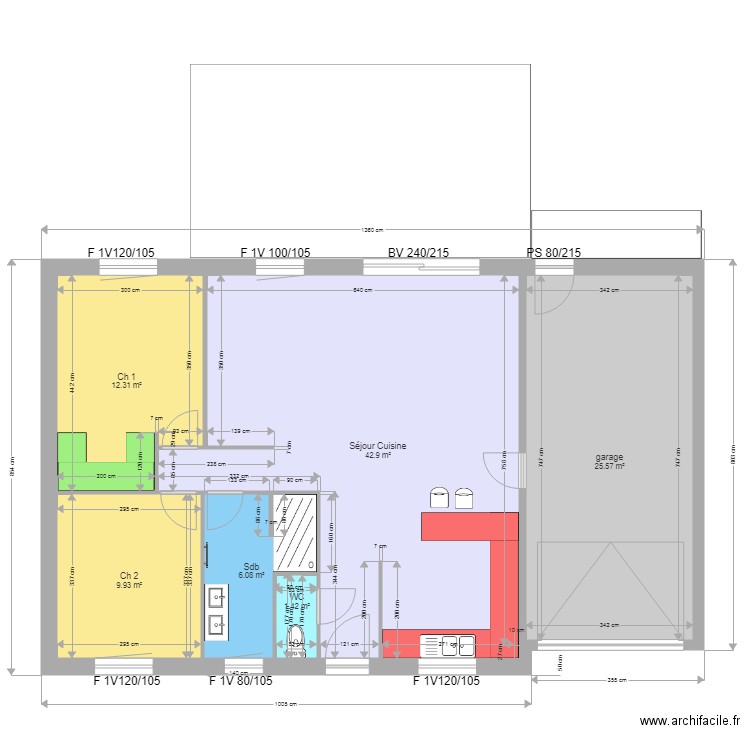 KACZOR. Plan de 0 pièce et 0 m2