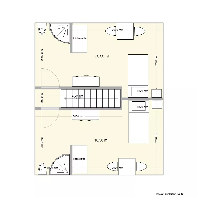 Plan am&eacute;nager 2ieme &eacute;tage 147. Plan de 