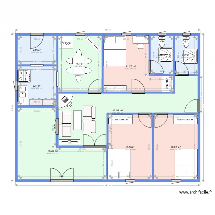 pambou stany. Plan de 0 pièce et 0 m2