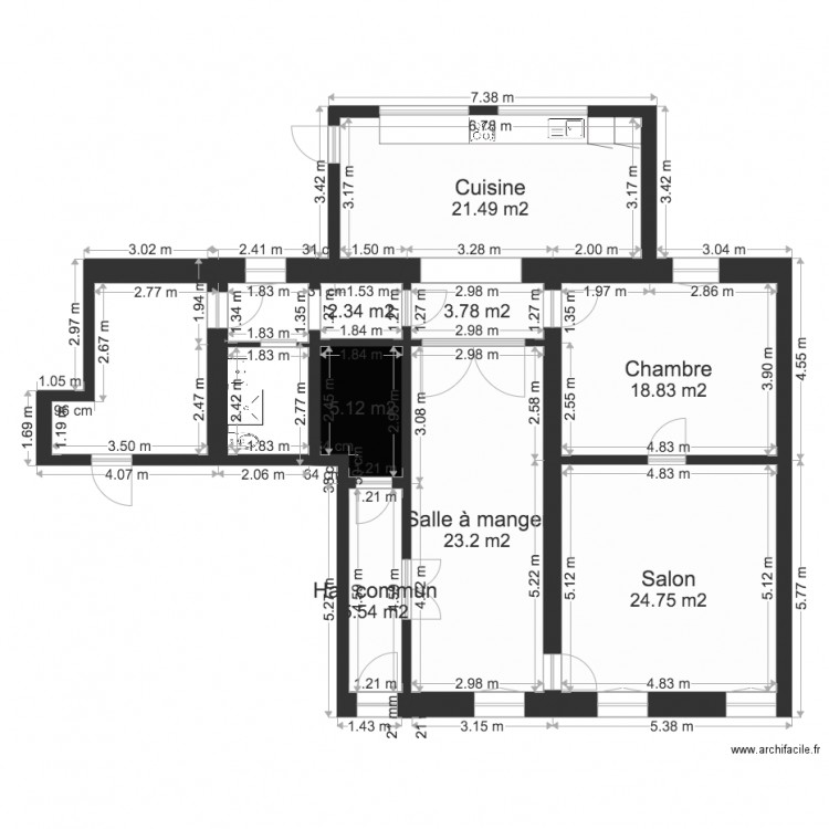 APPARTEMENT 4. Plan de 0 pièce et 0 m2