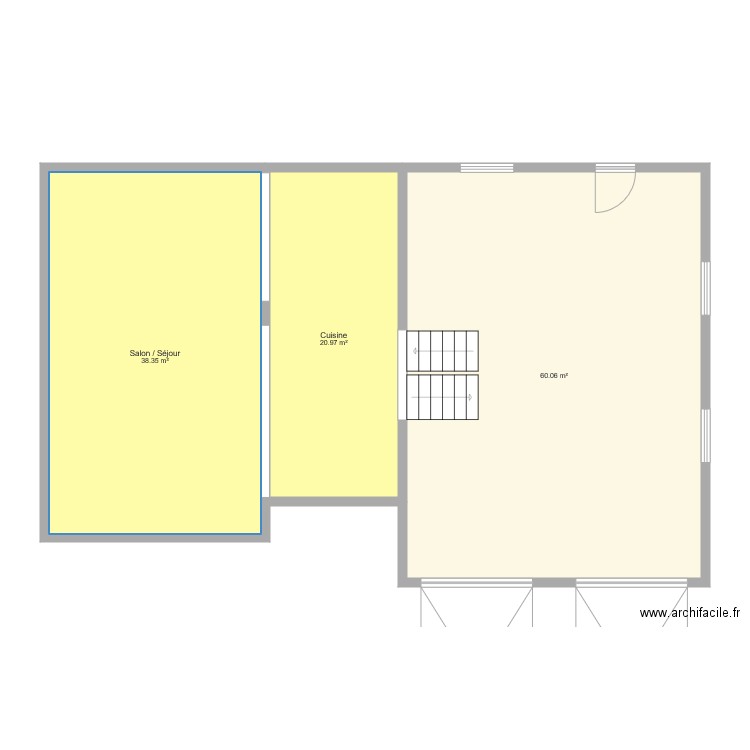 RDC et Chambres. Plan de 0 pièce et 0 m2