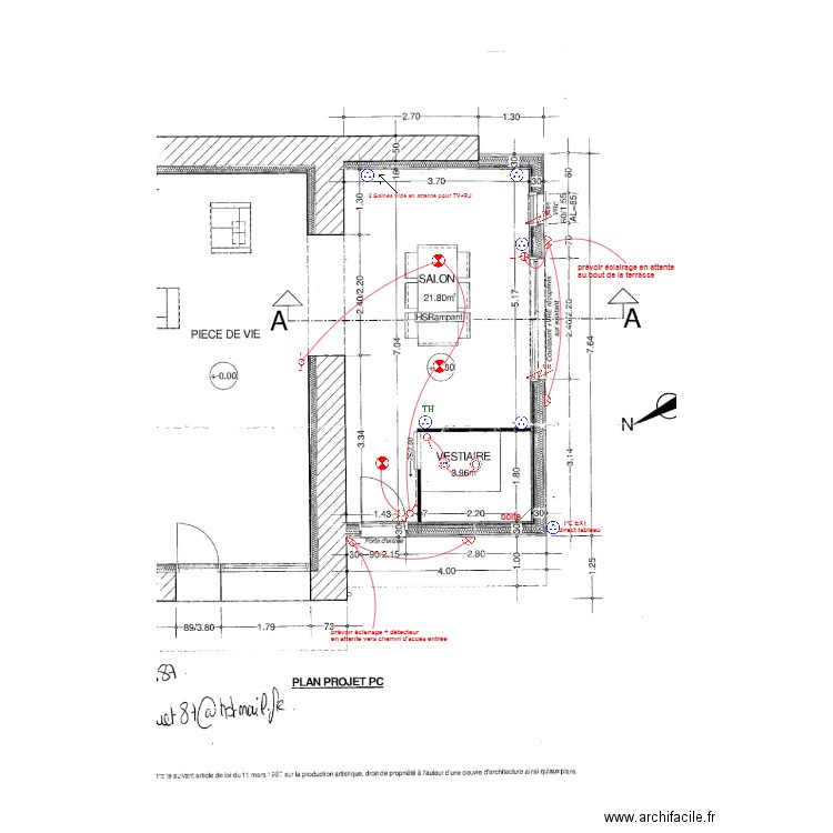 extension  Rémi et Charlène . Plan de 0 pièce et 0 m2